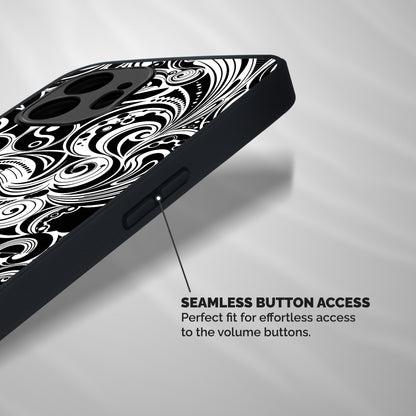 Maori Art Design Abstract Shockproof Hybrid Protection (Metal + TPU) Back Case Cover