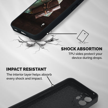 Map Journal Shockproof Hybrid Protection (Metal + TPU) Back Case Cover