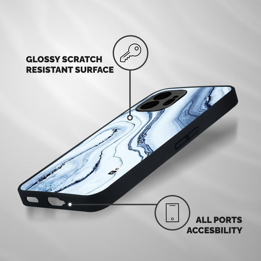 Marble Awesome Shockproof Hybrid Protection (Metal + TPU) Back Case Cover