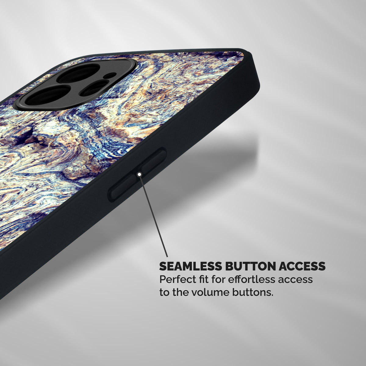 Marble Pattern Shockproof Hybrid Protection (Metal + TPU) Back Case Cover