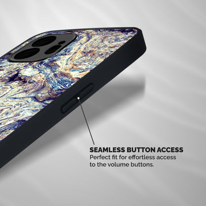 Marble Pattern Shockproof Hybrid Protection (Metal + TPU) Back Case Cover
