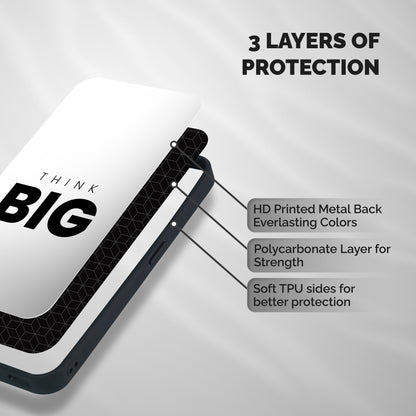 Massive Thought Shockproof Hybrid Protection (Metal + TPU) Back Case Cover
