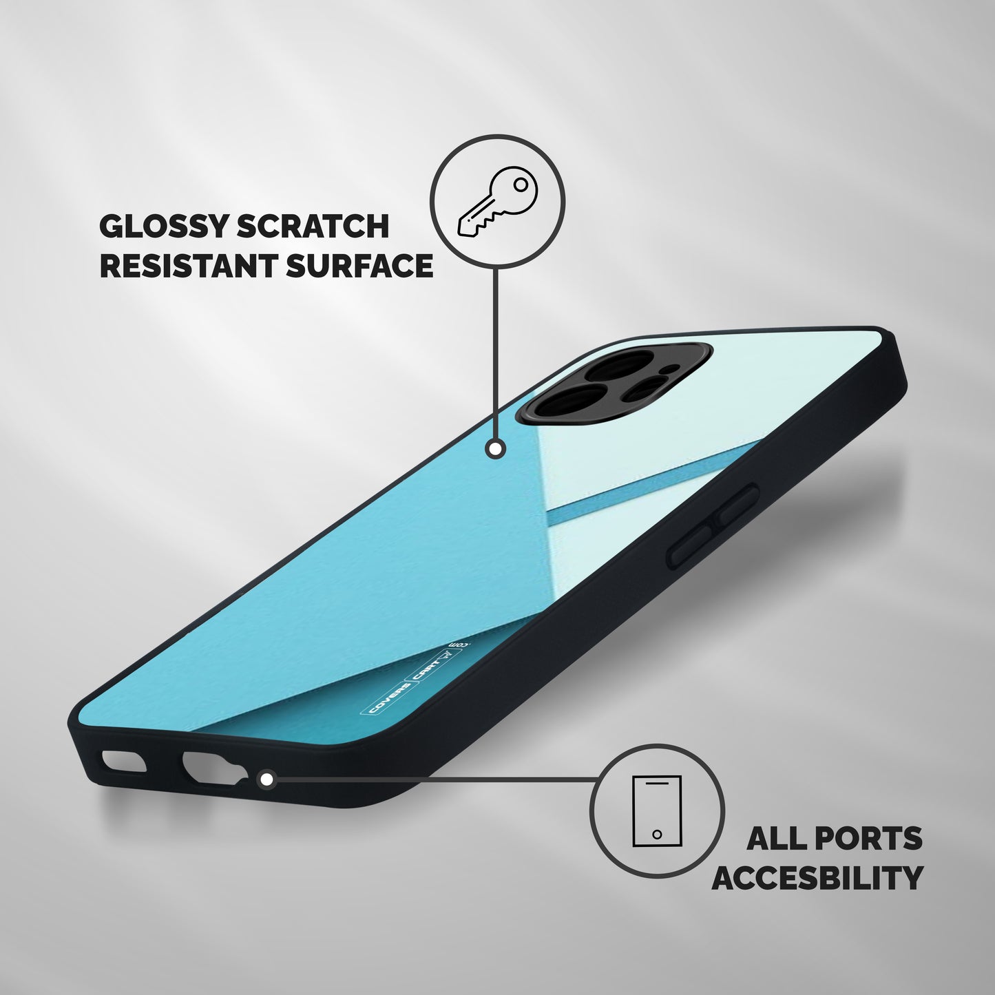 Material Design Shockproof Hybrid Protection (Metal + TPU) Back Case Cover