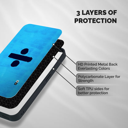 Math And Blue Shockproof Hybrid Protection (Metal + TPU) Back Case Cover