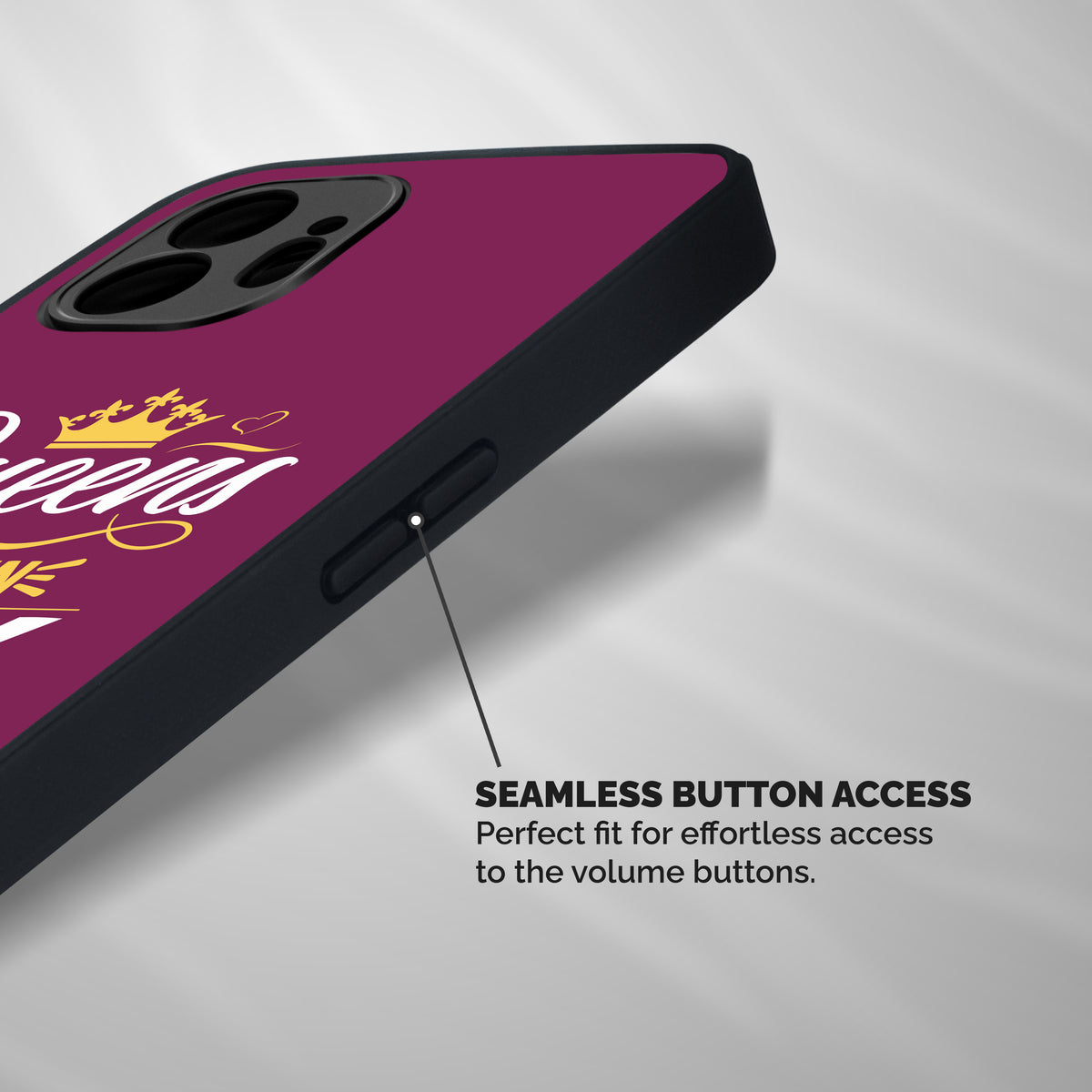 May Born Queens Shockproof Hybrid Protection (Metal + TPU) Back Case Cover