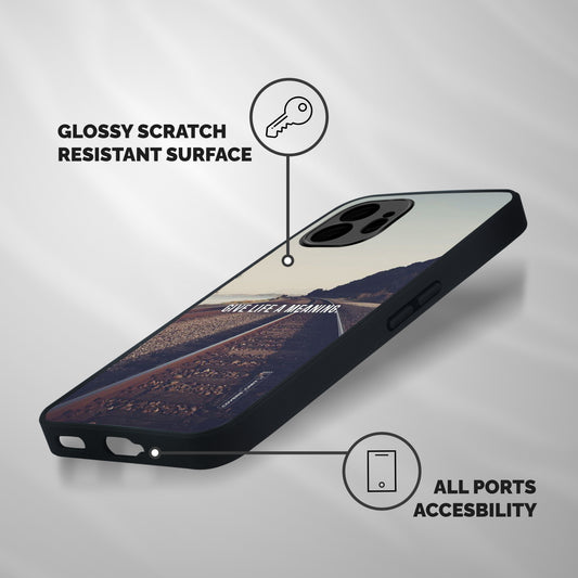Meaning To Life Shockproof Hybrid Protection (Metal + TPU) Back Case Cover