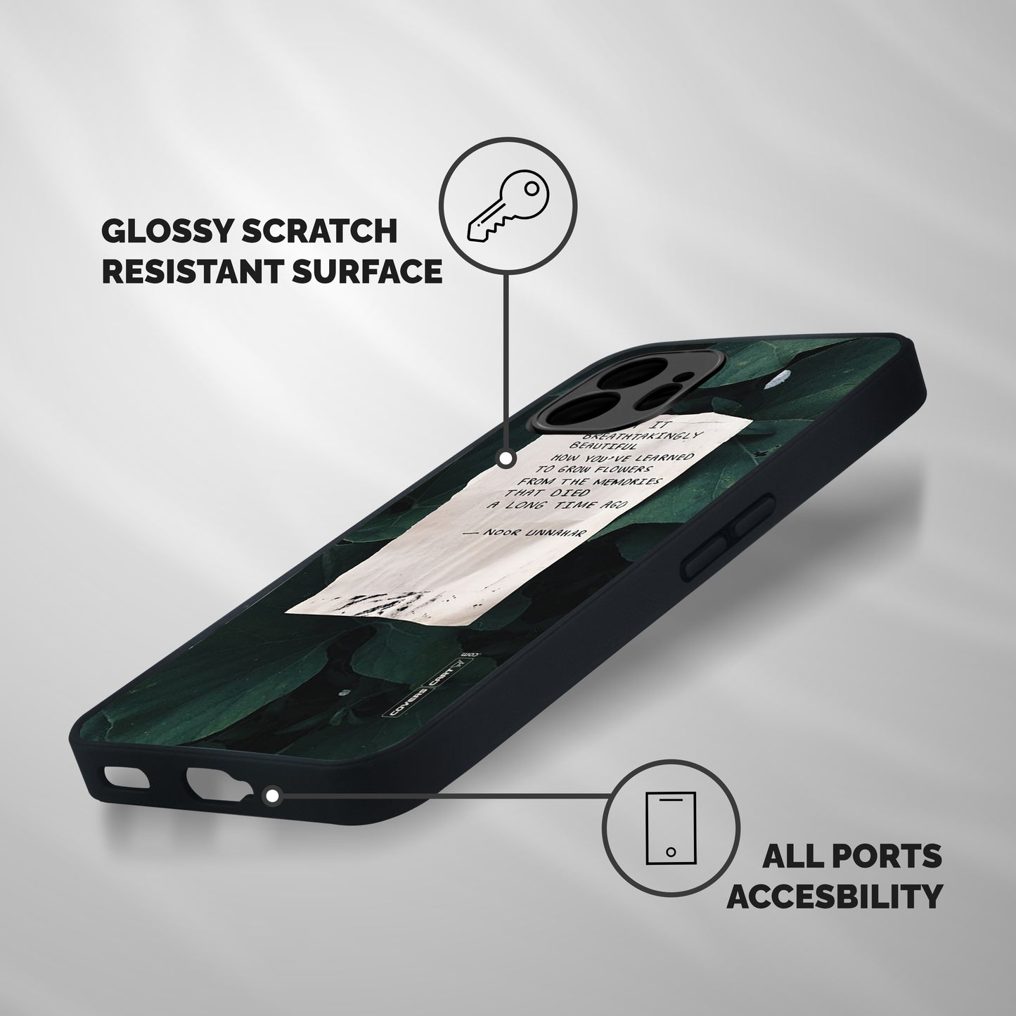 Memories Shockproof Hybrid Protection (Metal + TPU) Back Case Cover