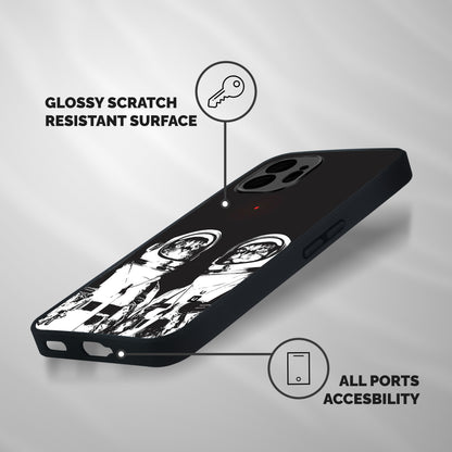 Meow Moon Shockproof Hybrid Protection (Metal + TPU) Back Case Cover
