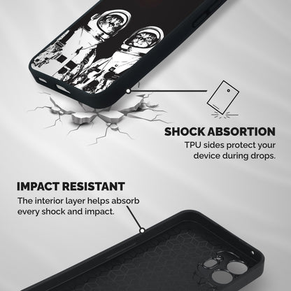 Meow Moon Shockproof Hybrid Protection (Metal + TPU) Back Case Cover