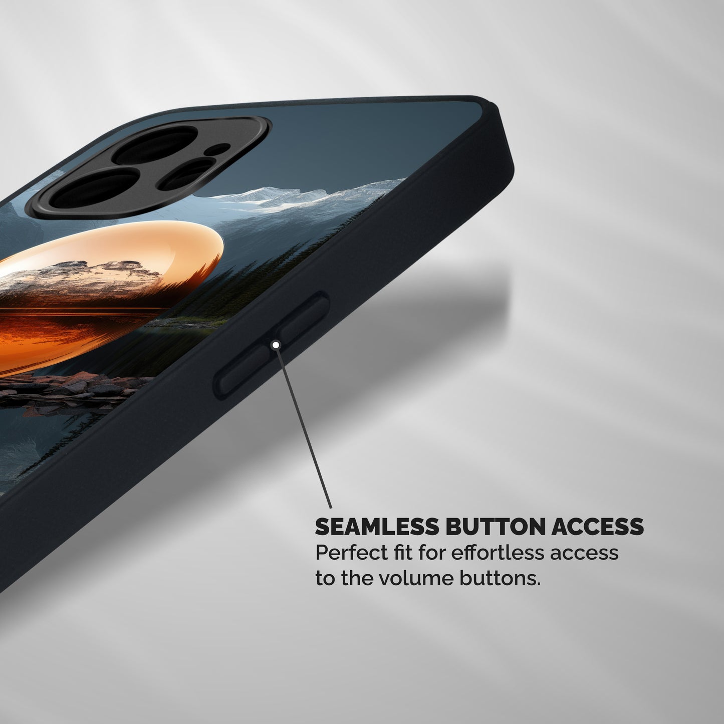 Metal Moon Shockproof Hybrid Protection (Metal + TPU) Back Case Cover