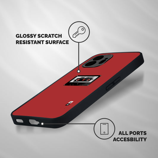 Mic Drop Cassette Minimalistic Shockproof Hybrid Protection (Metal + TPU) Back Case Cover