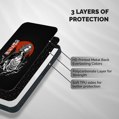Mickey illustration Shockproof Hybrid Protection (Metal + TPU) Back Case Cover