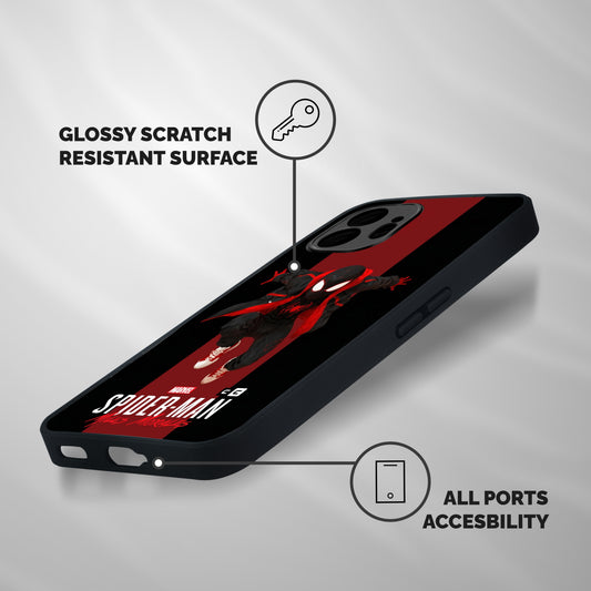 Miles Morales Spider Man Shockproof Hybrid Protection (Metal + TPU) Back Case Cover