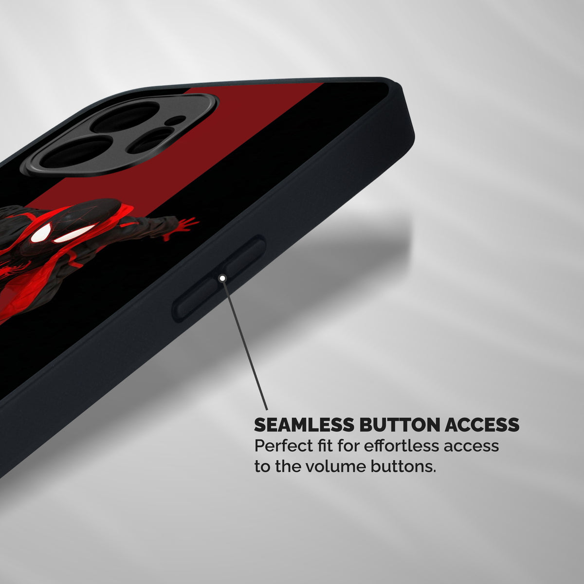 Miles Morales Spider Man Shockproof Hybrid Protection (Metal + TPU) Back Case Cover