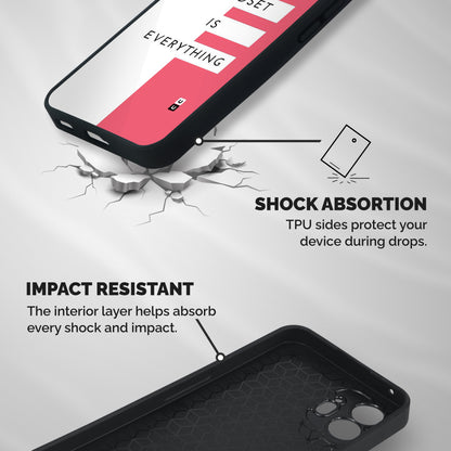 Mindset is Everything Shockproof Hybrid Protection (Metal + TPU) Back Case Cover