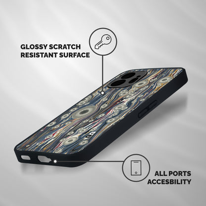Mini Circles Shockproof Hybrid Protection (Metal + TPU) Back Case Cover