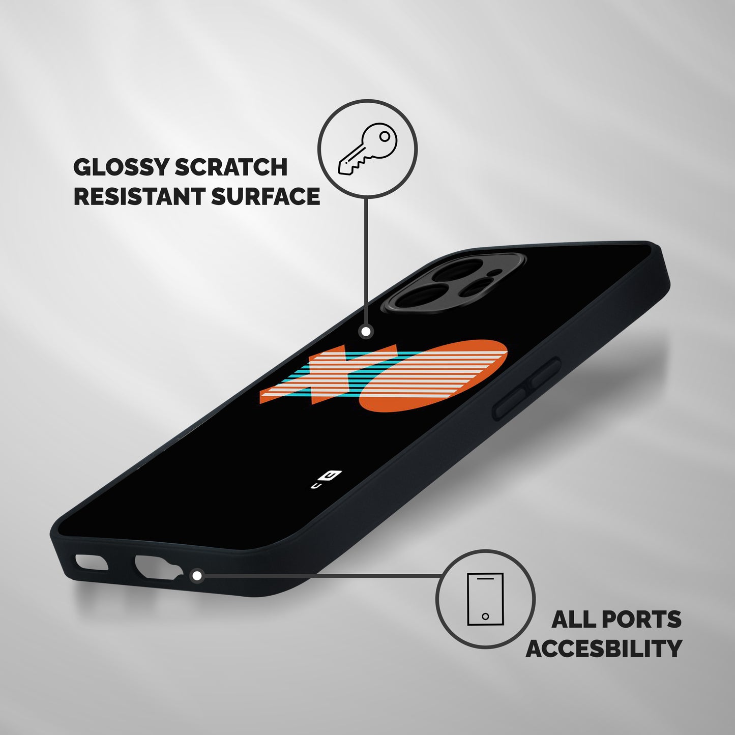 Minimal Art Shockproof Hybrid Protection (Metal + TPU) Back Case Cover