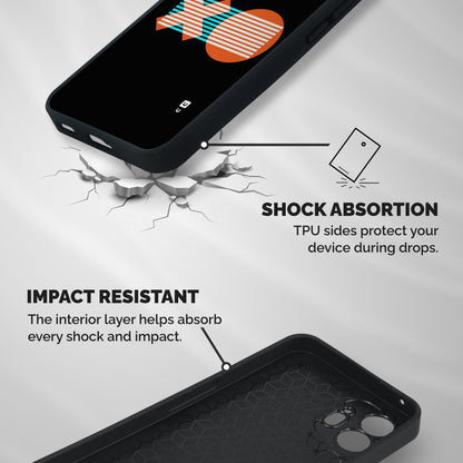Minimal Art Shockproof Hybrid Protection (Metal + TPU) Back Case Cover