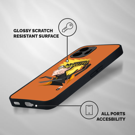 Minimal Naruto Artwork Shockproof Hybrid Protection (Metal + TPU) Back Case Cover