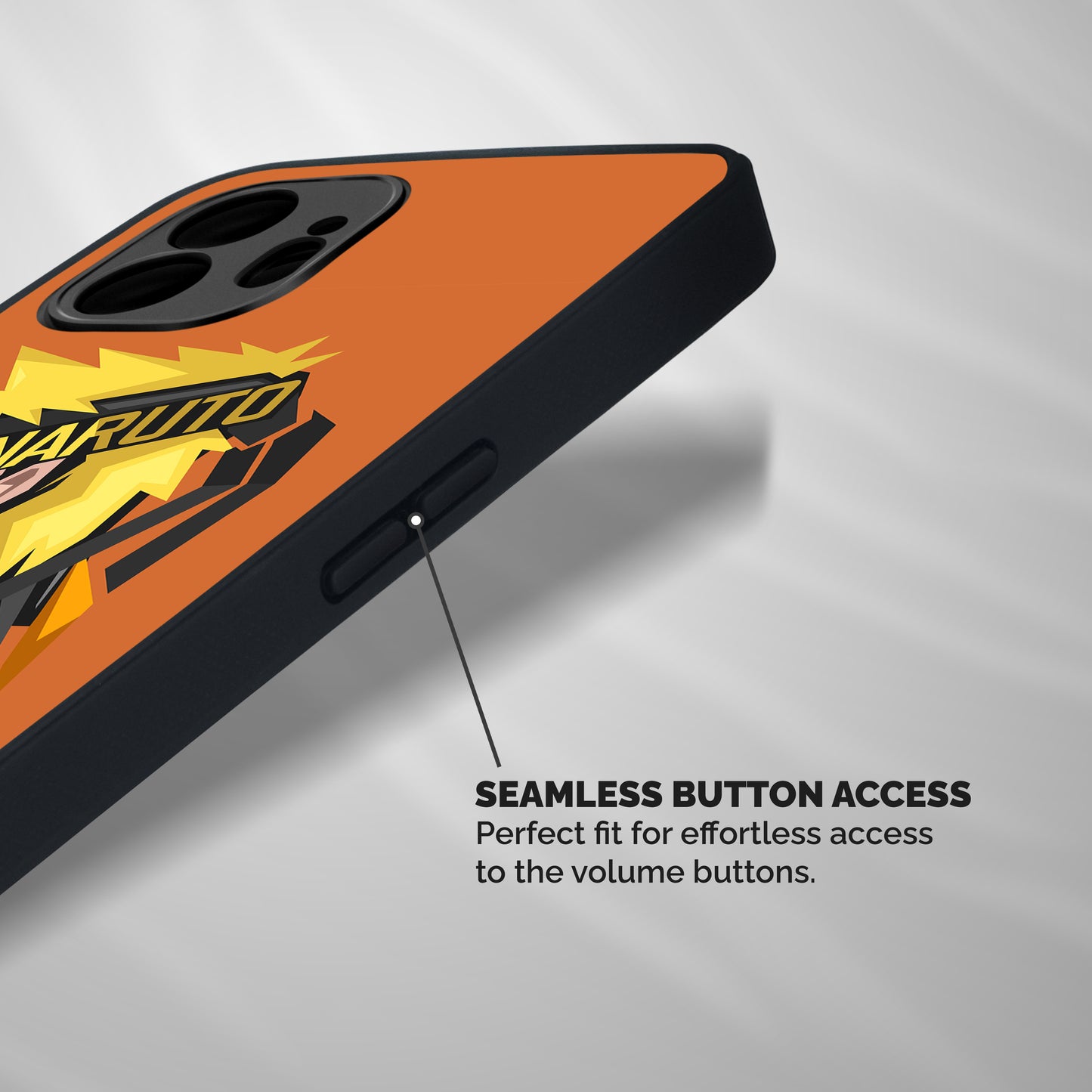 Minimal Naruto Artwork Shockproof Hybrid Protection (Metal + TPU) Back Case Cover