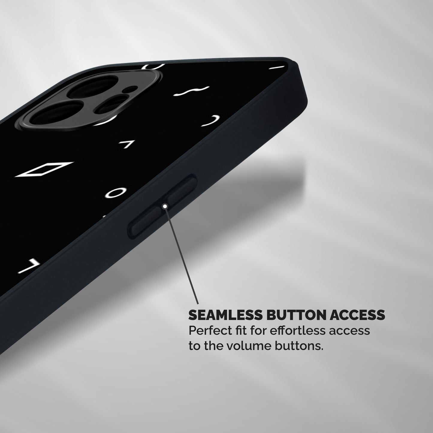 Minimal Shapes Shockproof Hybrid Protection (Metal + TPU) Back Case Cover
