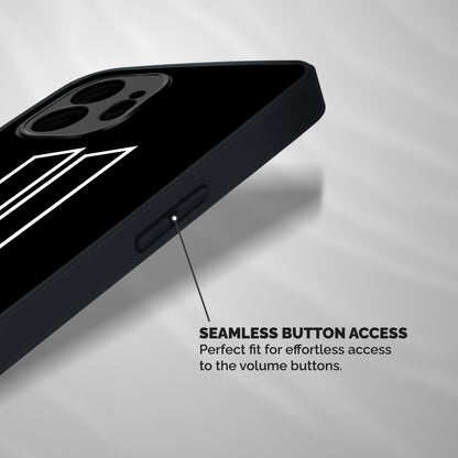 Minimal Slant Rectangles Shockproof Hybrid Protection (Metal + TPU) Back Case Cover