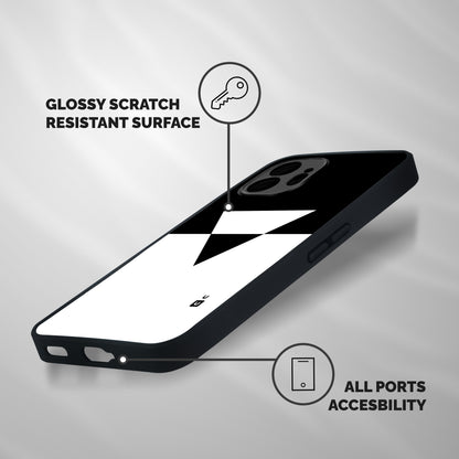 Minimal Triangle Shockproof Hybrid Protection (Metal + TPU) Back Case Cover