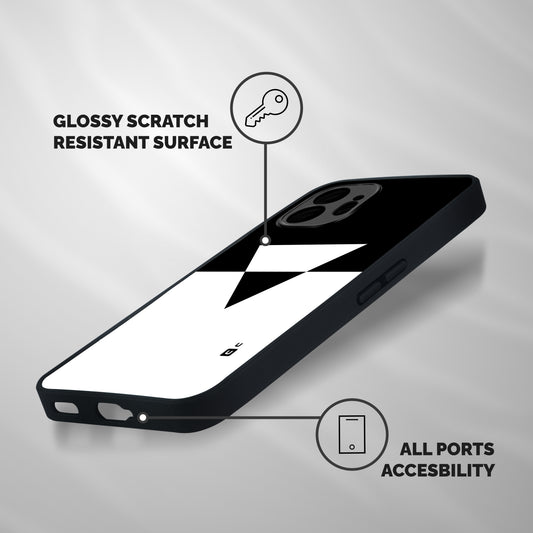 Minimal Triangle Shockproof Hybrid Protection (Metal + TPU) Back Case Cover