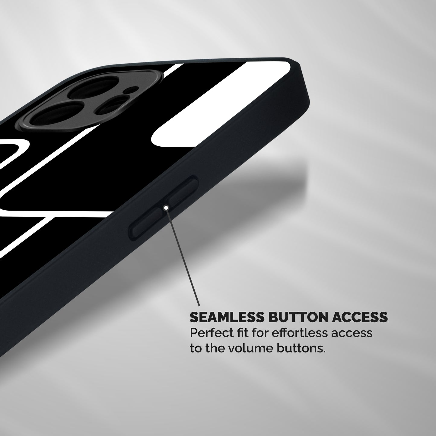 Minimalistic Shapes Shockproof Hybrid Protection (Metal + TPU) Back Case Cover