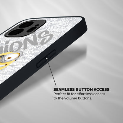 Minions Typo Shockproof Hybrid Protection (Metal + TPU) Back Case Cover