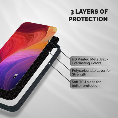 Modern Colors Mix Shockproof Hybrid Protection (Metal + TPU) Back Case Cover