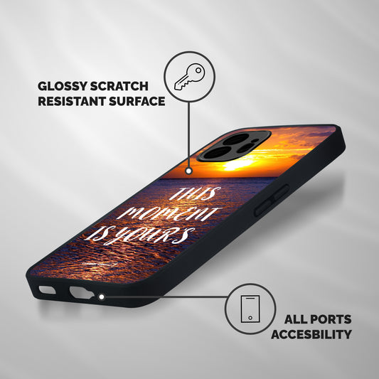 Moments Shockproof Hybrid Protection (Metal + TPU) Back Case Cover