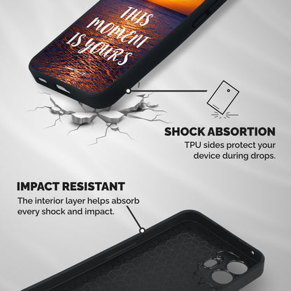 Moments Shockproof Hybrid Protection (Metal + TPU) Back Case Cover