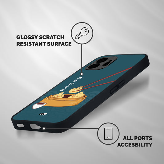 Momos Lover Shockproof Hybrid Protection (Metal + TPU) Back Case Cover