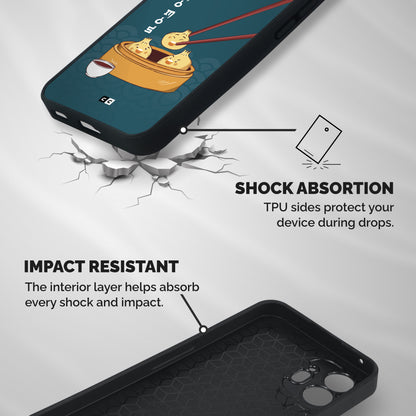 Momos Lover Shockproof Hybrid Protection (Metal + TPU) Back Case Cover