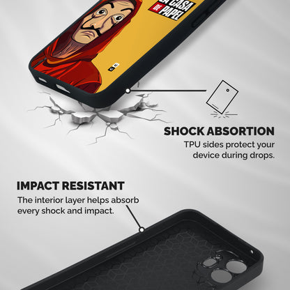 Money Heist La Casa De Papel Shockproof Hybrid Protection (Metal + TPU) Back Case Cover