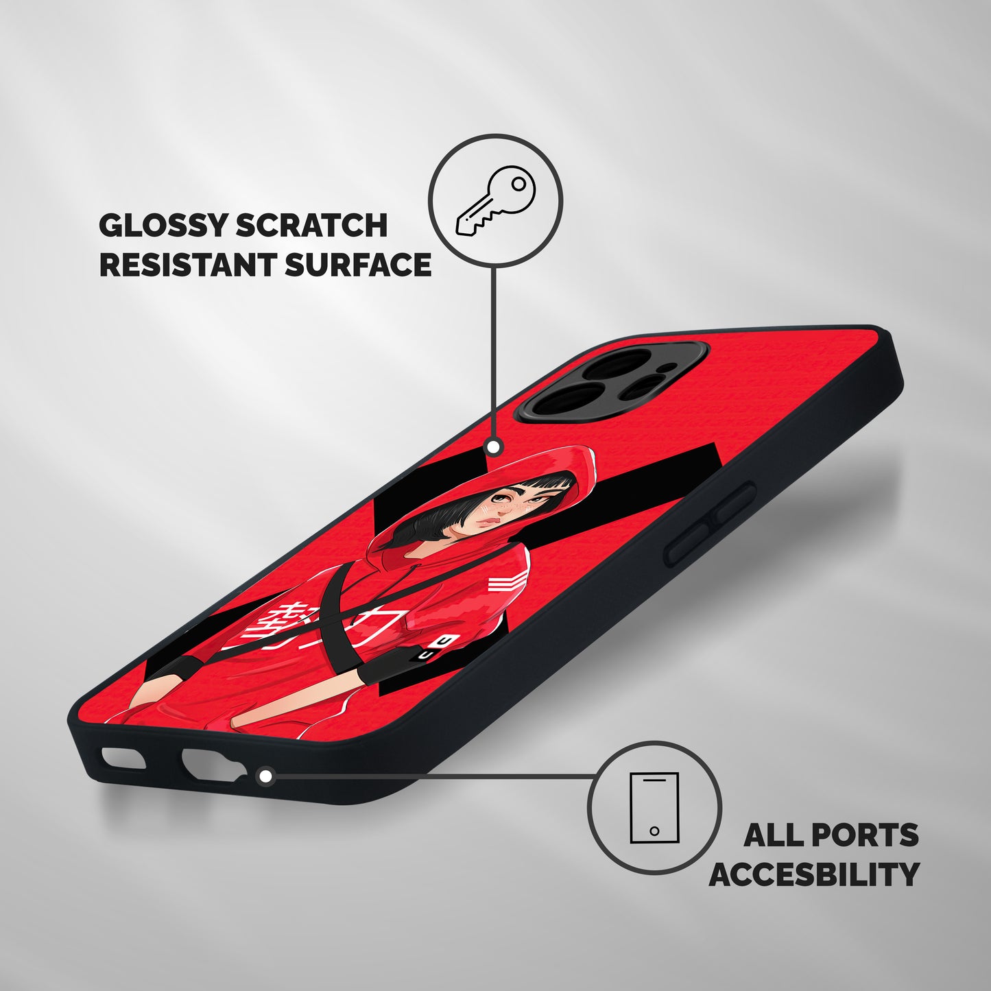 Money Heist Tokyo Digital Art Shockproof Hybrid Protection (Metal + TPU) Back Case Cover