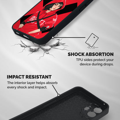 Money Heist Tokyo Digital Art Shockproof Hybrid Protection (Metal + TPU) Back Case Cover