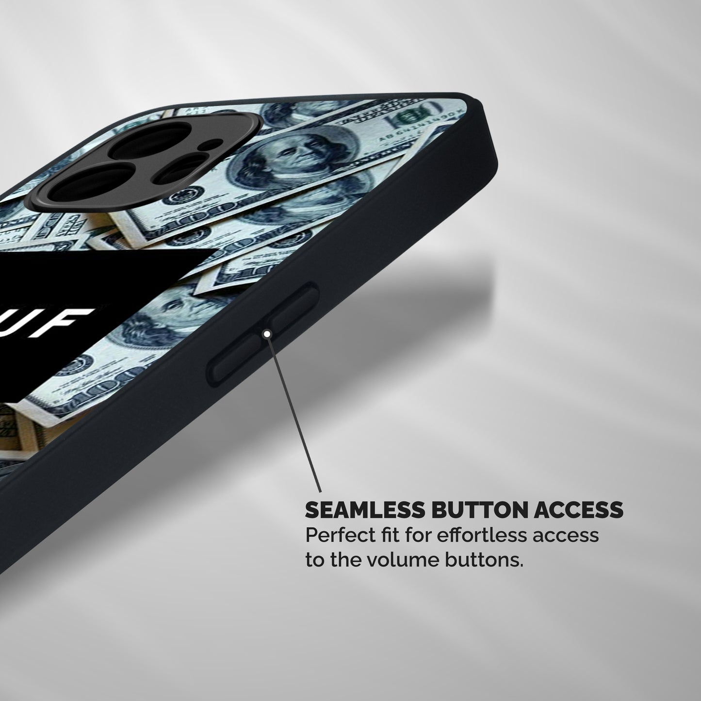 Money Life Shockproof Hybrid Protection (Metal + TPU) Back Case Cover