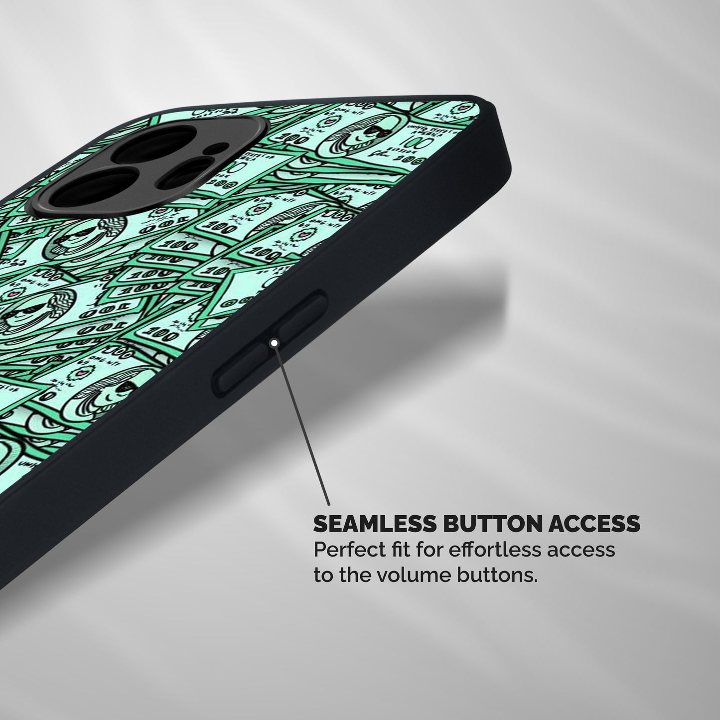 Money Swag Shockproof Hybrid Protection (Metal + TPU) Back Case Cover