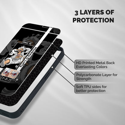 Monkey D luffy New Gear Shockproof Hybrid Protection (Metal + TPU) Back Case Cover
