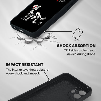 Monkey Luffy Shockproof Hybrid Protection (Metal + TPU) Back Case Cover