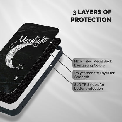 Moon Light Shockproof Hybrid Protection (Metal + TPU) Back Case Cover
