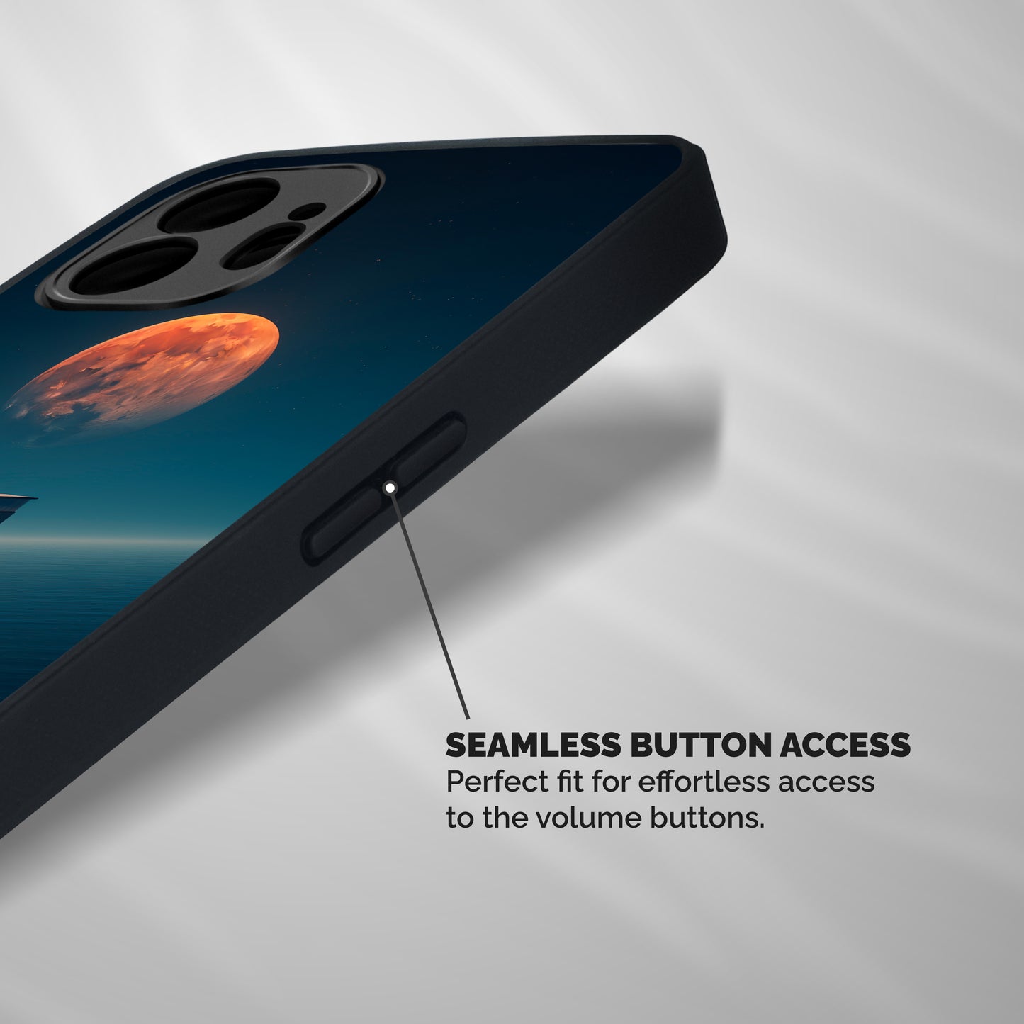 Moon Sea Shockproof Hybrid Protection (Metal + TPU) Back Case Cover