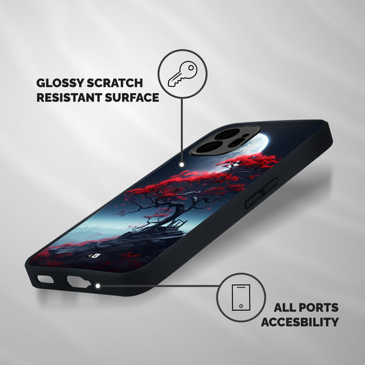 Moon Tree Shockproof Hybrid Protection (Metal + TPU) Back Case Cover