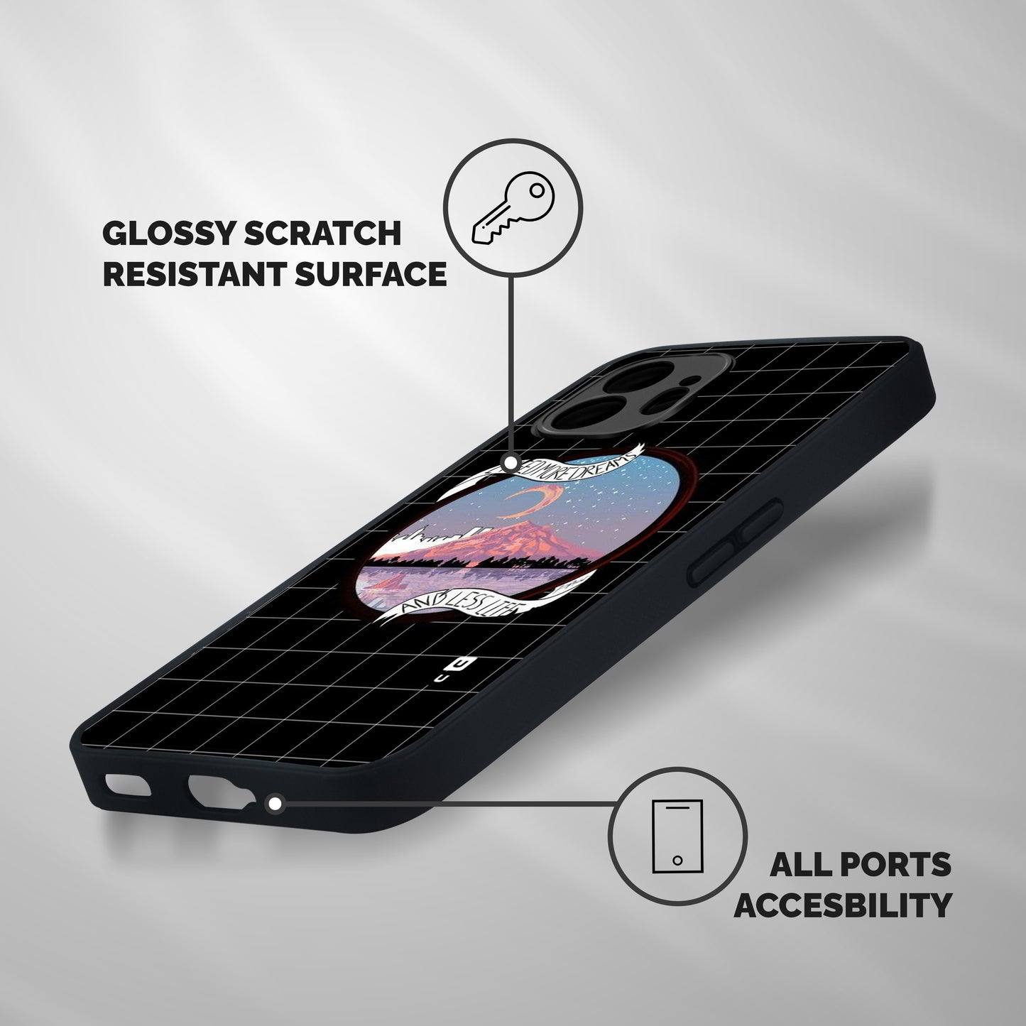 More Dreams Shockproof Hybrid Protection (Metal + TPU) Back Case Cover
