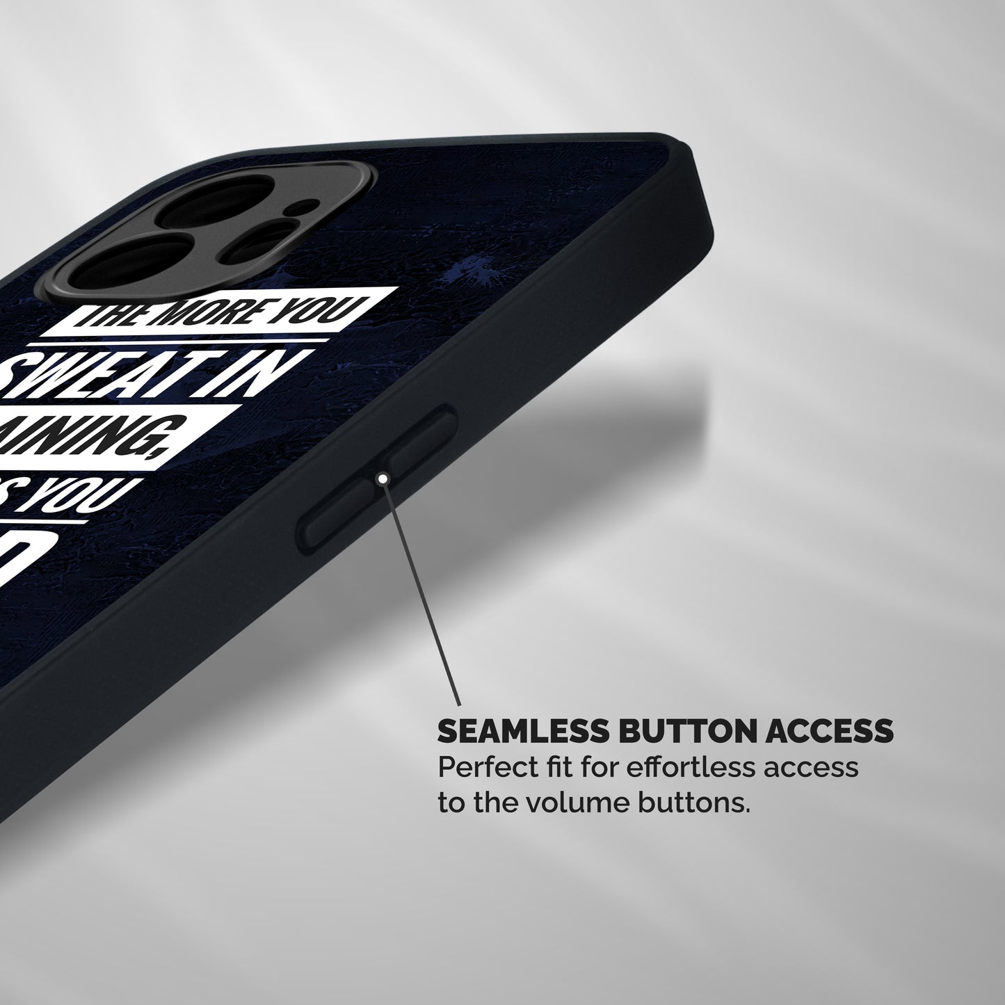 More You Sweat Less You Bleed Shockproof Hybrid Protection (Metal + TPU) Back Case Cover