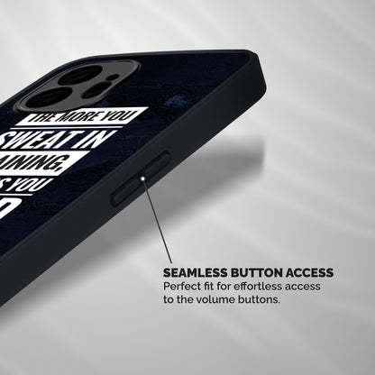 More You Sweat Less You Bleed Shockproof Hybrid Protection (Metal + TPU) Back Case Cover