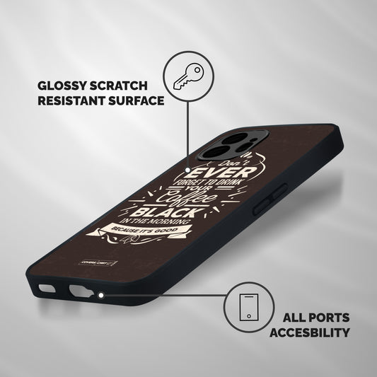 Morning Coffee Love Shockproof Hybrid Protection (Metal + TPU) Back Case Cover