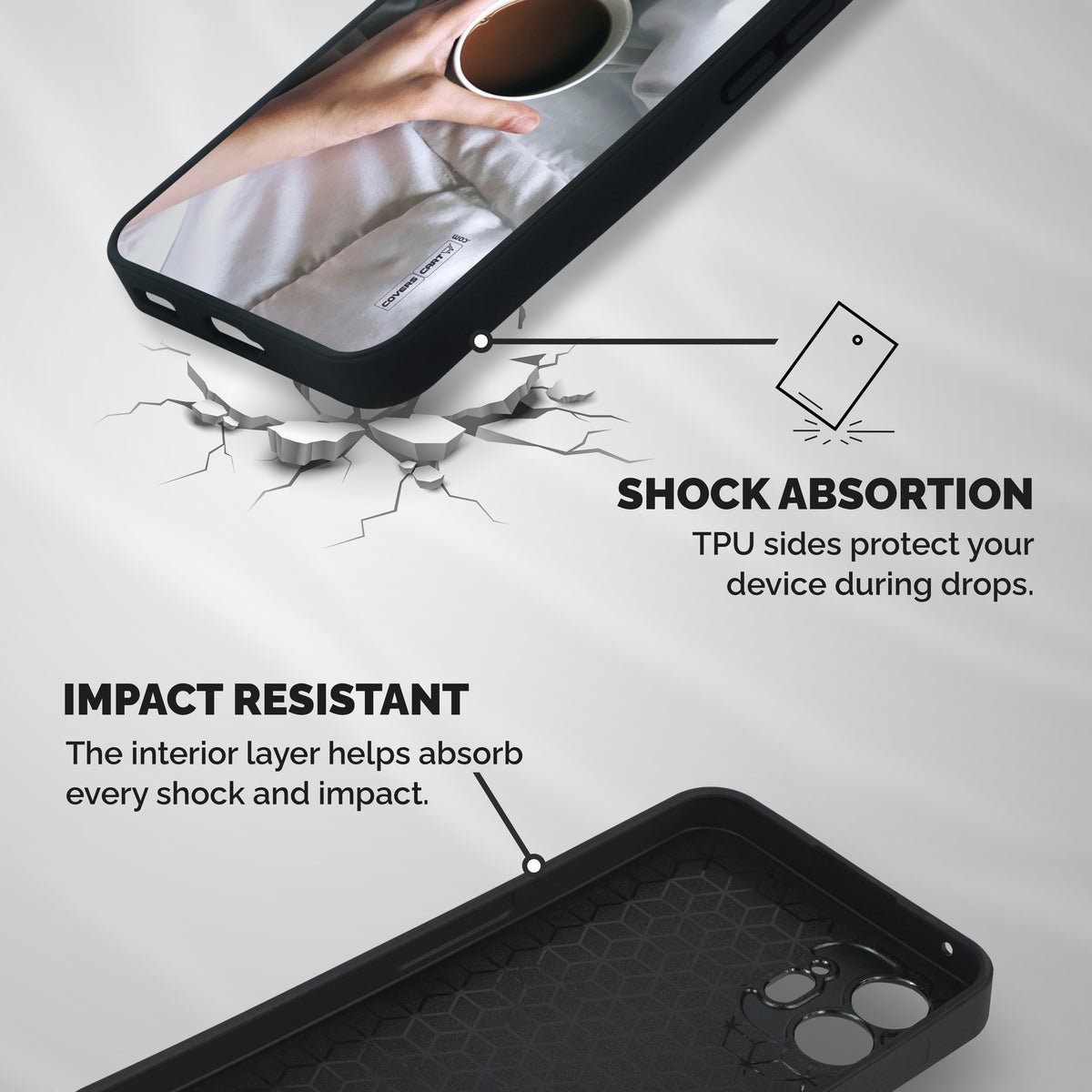 Morning Mocha Shockproof Hybrid Protection (Metal + TPU) Back Case Cover